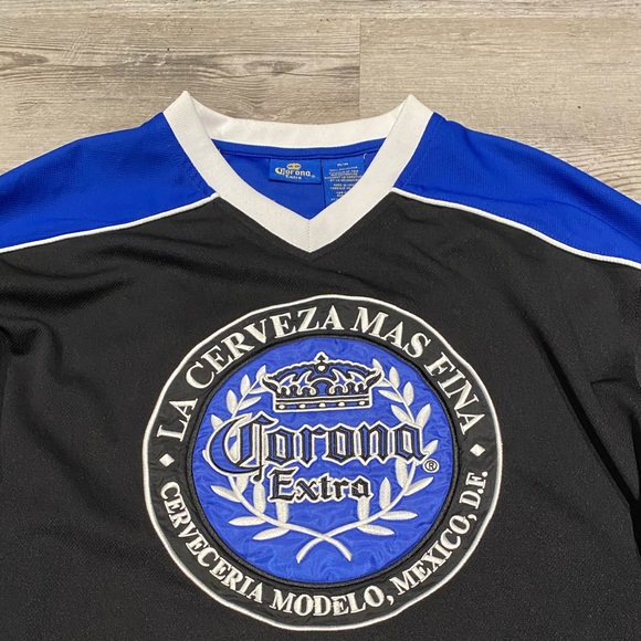 Corona Extra Cerveza Mexico Hockey Jersey Men’s Size Medium - Picture 3 of 4